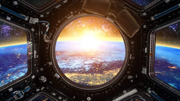 Looking down on Earth