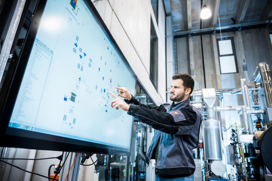 Arbeiten in der Prozesslernfabrik